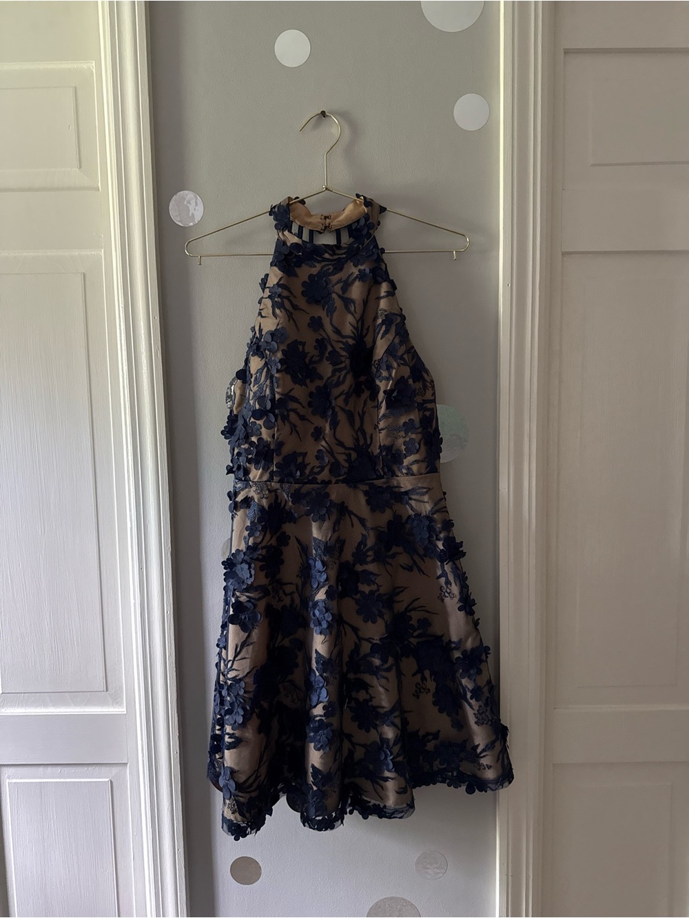 Navy Floral Mini Dress